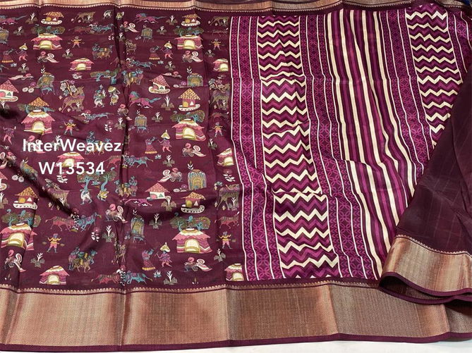 Wow Dola Silk With Jequrd Border Saree Catalog